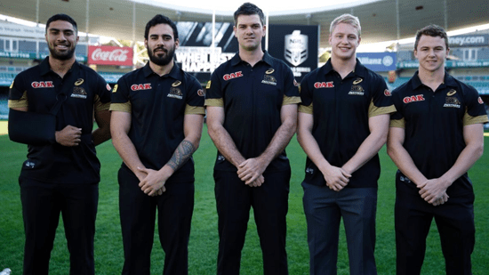 Penrith coach Cameron Ciraldo (centre)